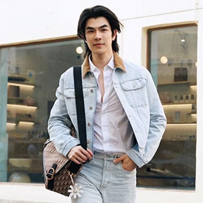 dior denim jacket with corduroy collar
